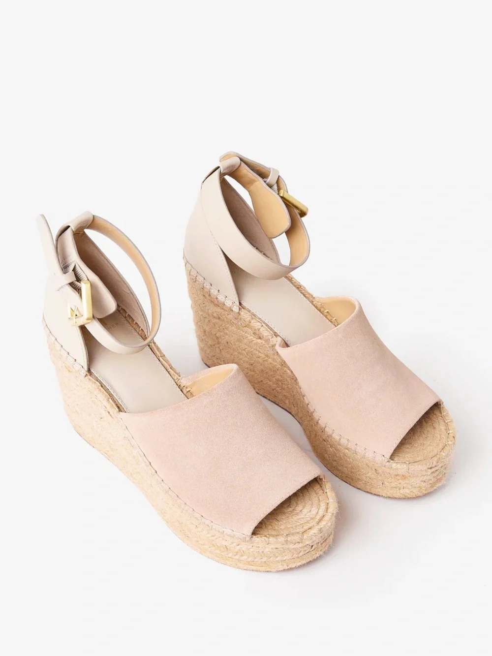 NWT! MARC FISHER Suede Adalyn Espadrille Wedge Sandal. Size 11.
